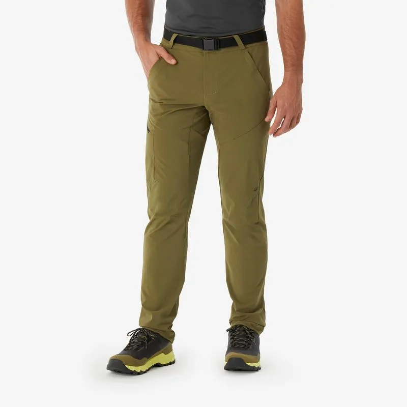 Calça Masculina de Caminhada Modular, MH500 Verde Oliva, M