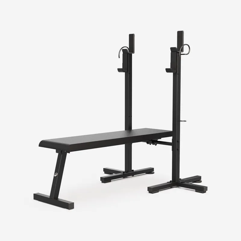 Banco de Supino Dobrável para Musculação Corength Preto - ÚNICO