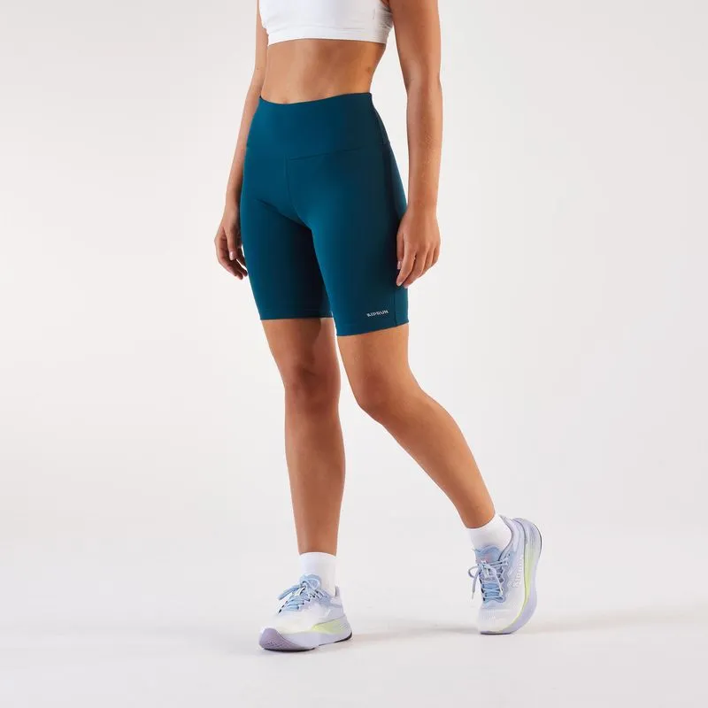Shorts Feminino de Corrida Run 500 Azul Turquesa Kiprun, 3G