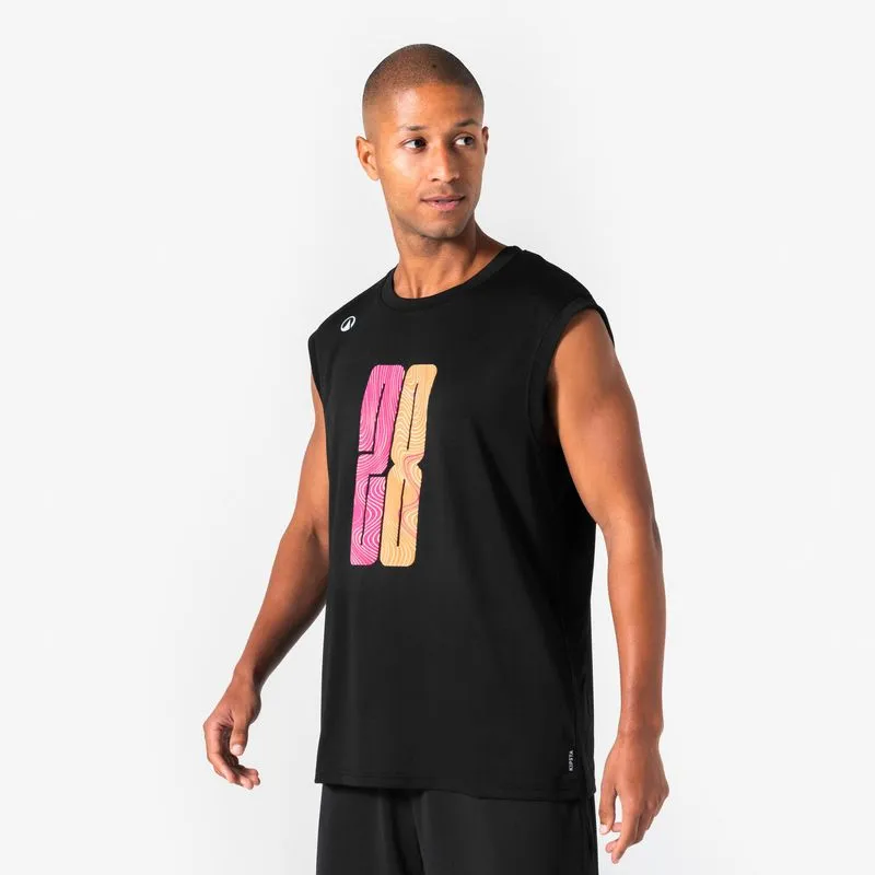 Regata Masculina de Basquete FAST 500 Kipsta Preta - G