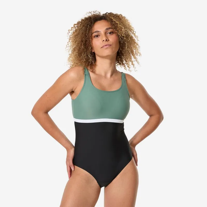 Maiô Feminino de Natação Heva Li Decathlon Preto - 44
