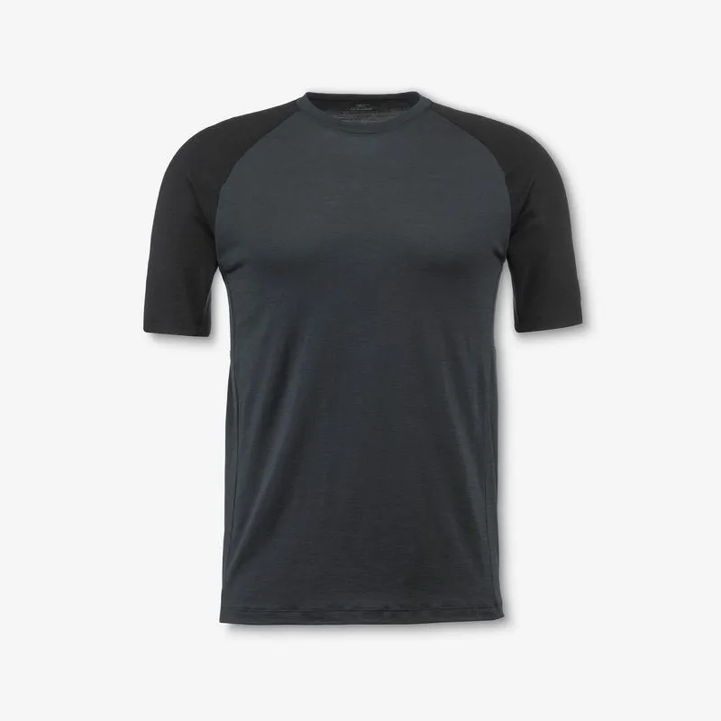 Camiseta Masculina de Trilha Lã Merino Forclaz Cinza Camiseta Masculina de Lã Merino Forclaz Cinza, GG