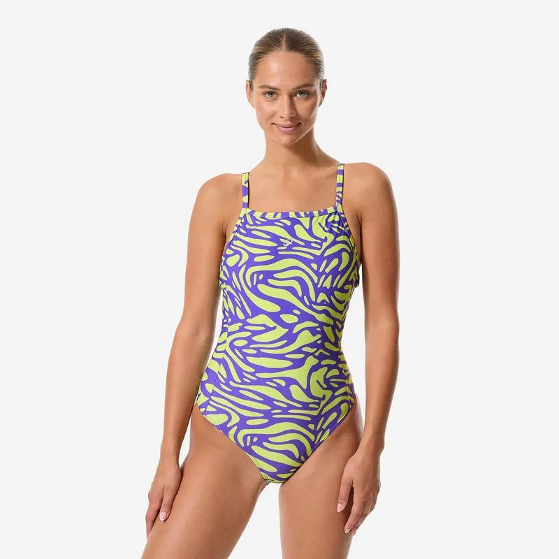 Maiô Feminino de Natação Kamily Mimet Nabaiji Violeta - 40