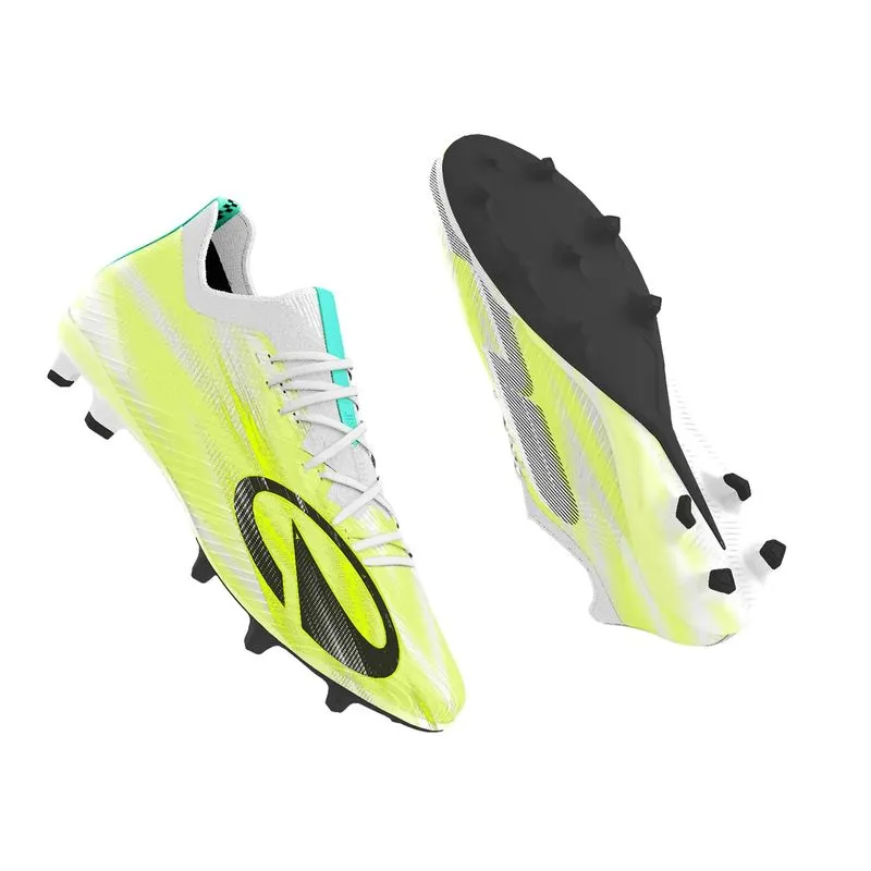 Chuteiras de futebol adulto CLR 7 Elite FG Branco Amarelo Meteor, 43 BR