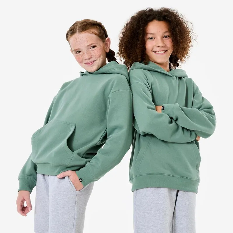 Moletom Infantil de Ginástica 500 Decathlon Verde, 10-11 ANOS