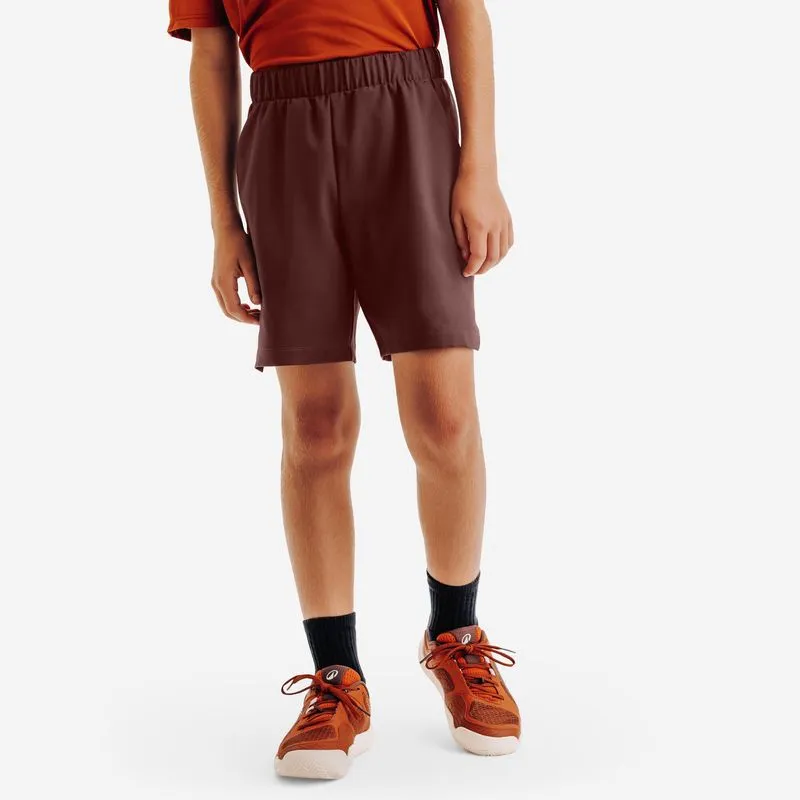 Short Infantil de Tênis Dry Kuikma Marrom - 14 ANOS