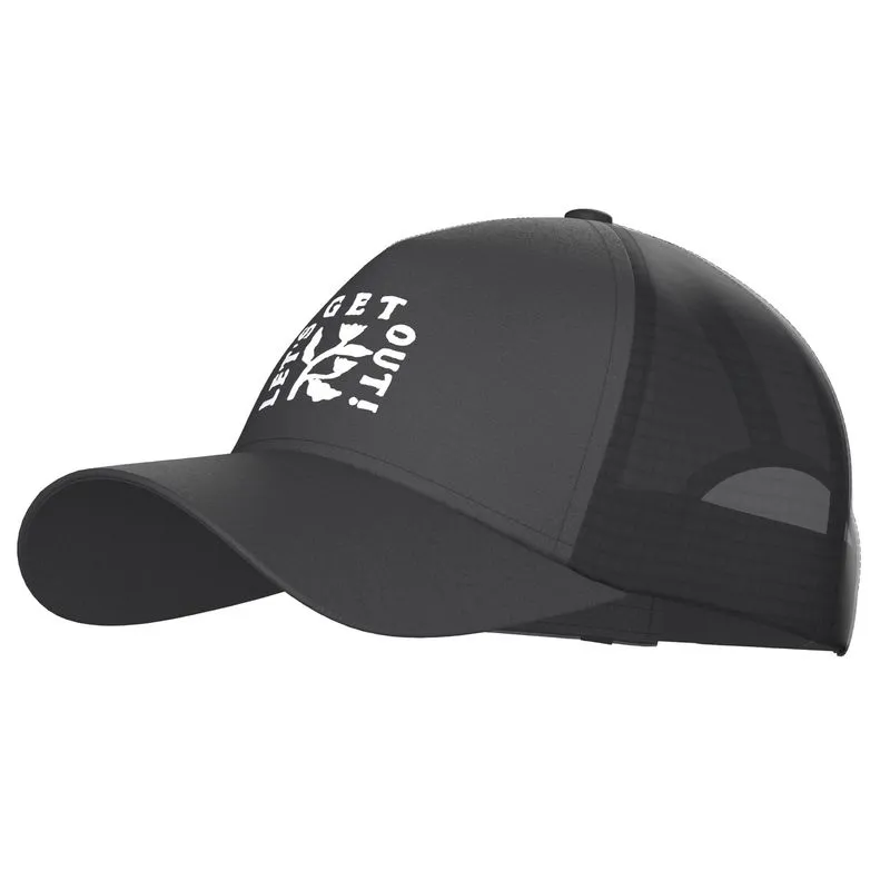 Boné Unissex para Trilha TRUCKER 500 Quechua Preto, ÚNICO