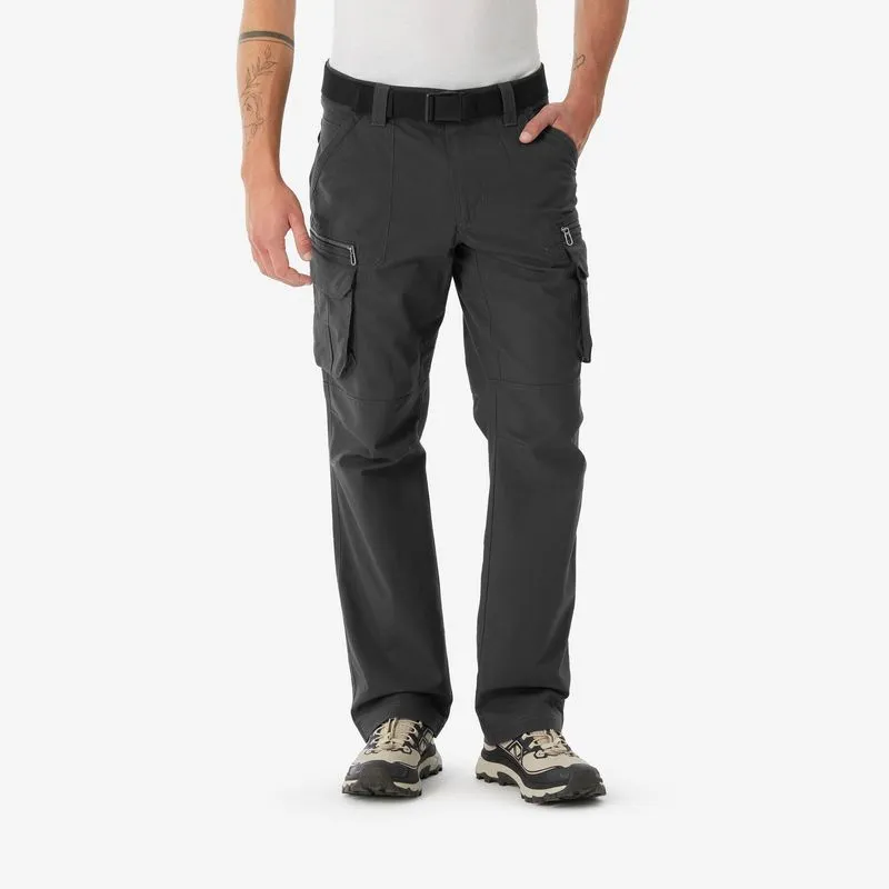 Calça Cargo Masculina para Trilha NH500 Quechua Cinza, cinza, 42