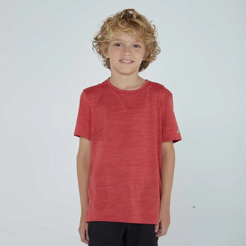 Camiseta Infantil de Ginástica S500 Decathlon Vermelha - 8 ANOS