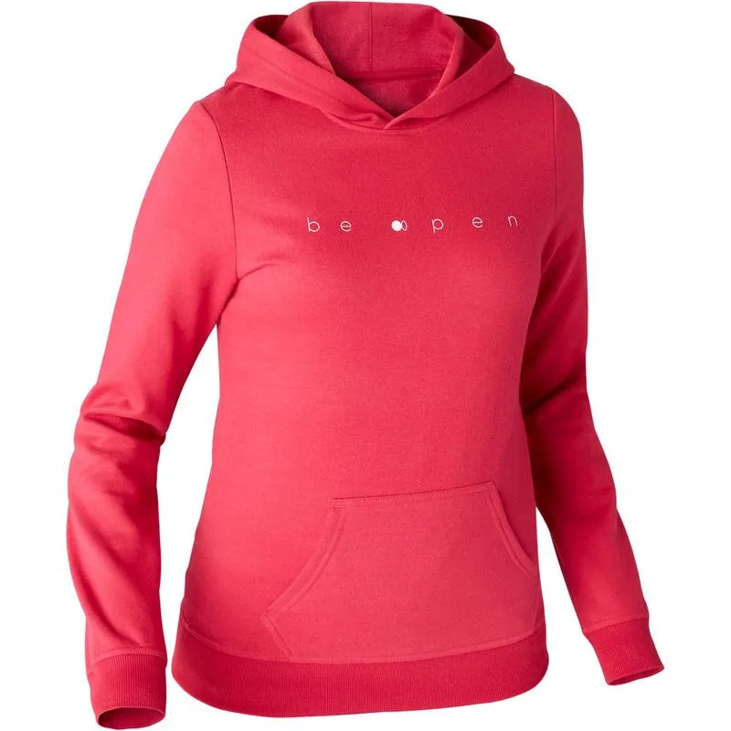 Blusa Feminina de Moletom com Capuz e Bolso Tipo Canguru 120 Vermelho escuro SWEAT 520 GYM HOOD W DARKRED, XL