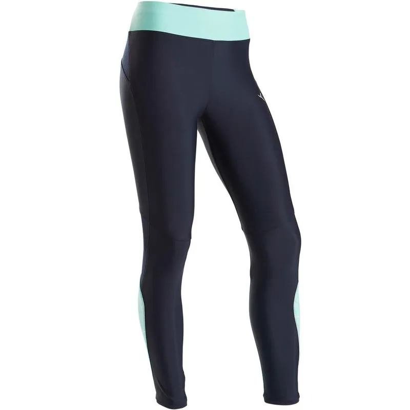 Calça Legging Infantil Menina Cós Largo S900 Azul Verde Calça legging menina S900, azul-verde, 14-15 ANOS