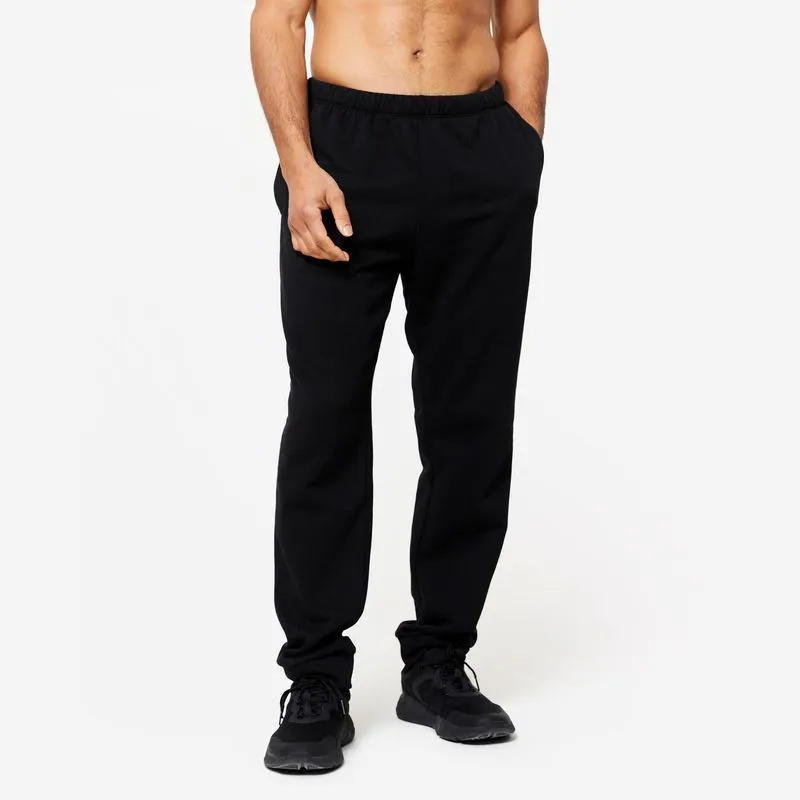 Calça Masculina de Treino Regular 100 Domyos Preta, 4G