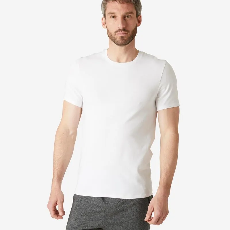 Camiseta Masculina de Treino 500 Domyos Branca - GG