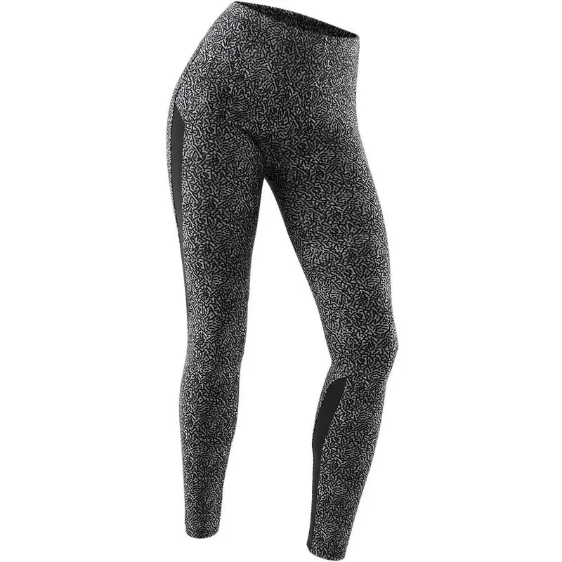Calça legging feminina Pilates e Ginástica 520 Cinza-escuro - M