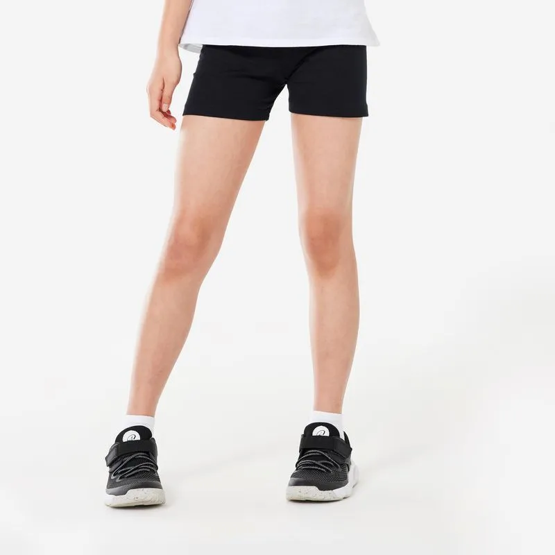 Short Infantil de Ginástica 100 Domyos Preto - 7-8 ANOS