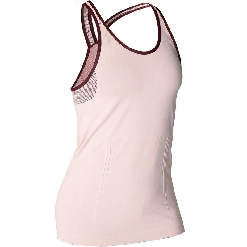Regata sem costuras - Yoga Dinâmico Bege-rosé SOFT YOGA W TANK PINK, XS