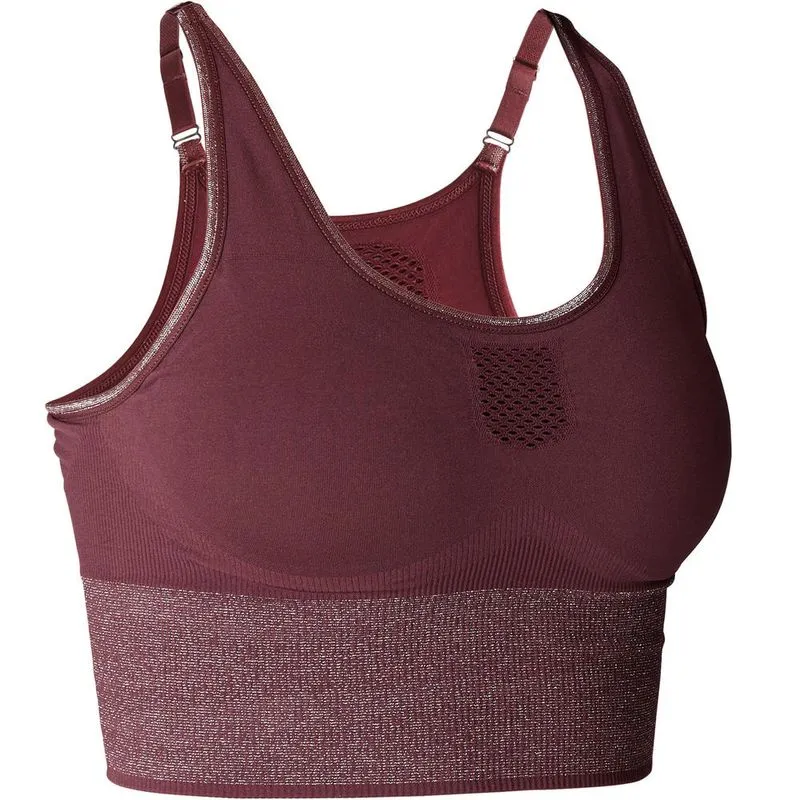 TOP CROPPED SEM COSTURA DE YOGA Bordo DYN YOGA W BRA BORDEAUX, XL