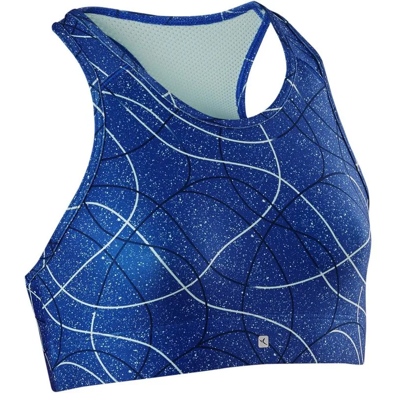 Top Infantil de Ginástica GYM Domyos Azul BRASSIERE S900 TG G SPO, 149-159CM12-13Y