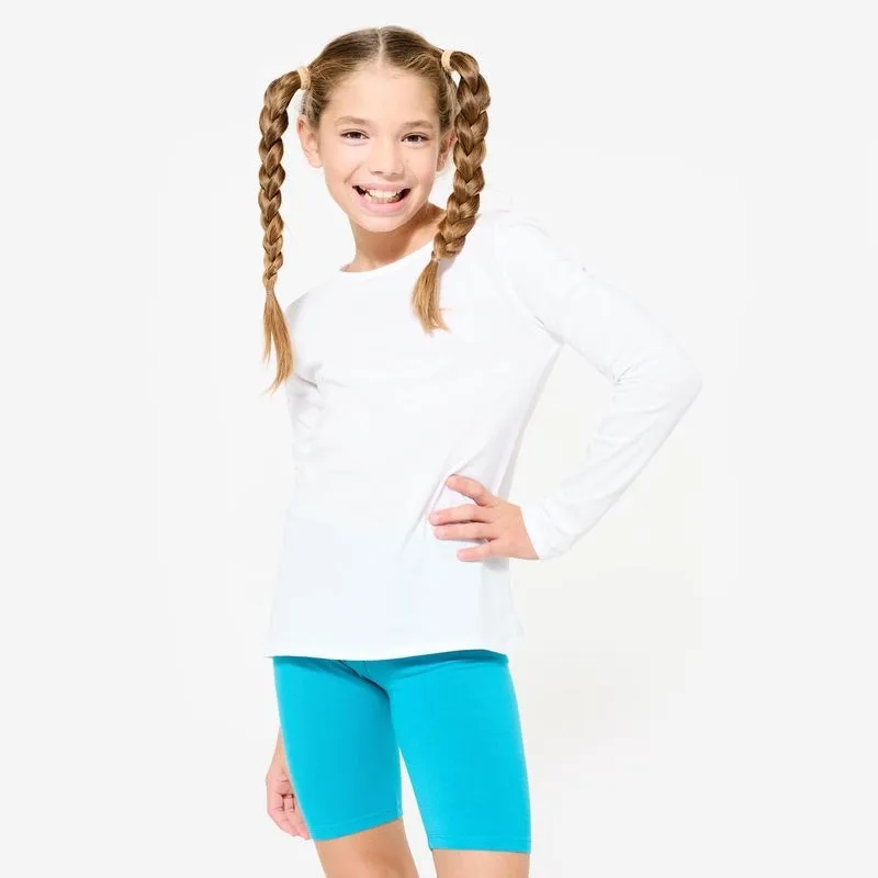Camiseta de manga longa infantil Ginástica, 7 Anos