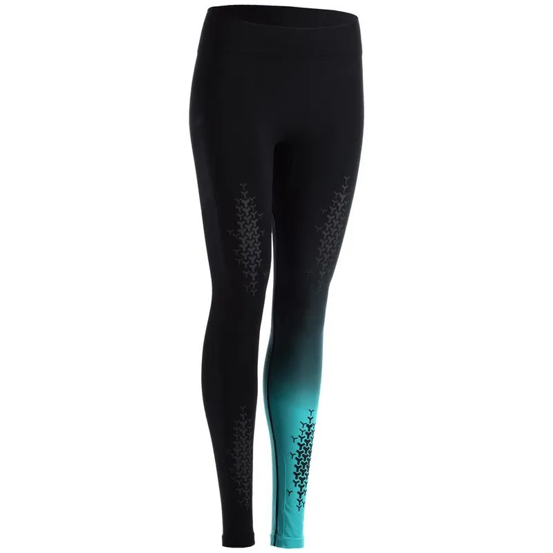 Legging Feminina Sem Costura Fitness Preta/Azul - Linha 900 LEGGING LINHA 900 FEMININA PRETA/AZUL - TAMANHO G