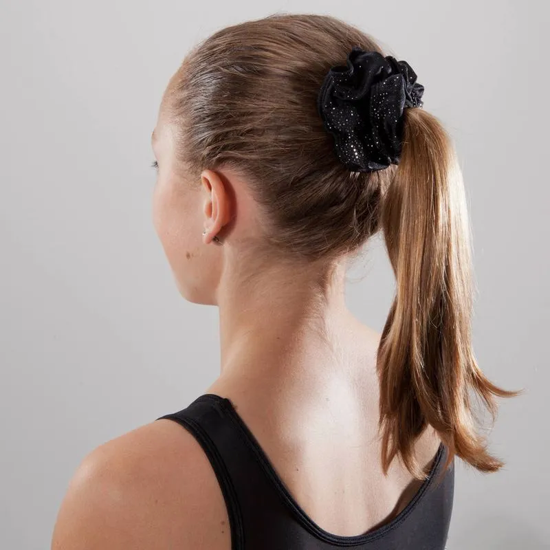 Elástico para o cabelo GAFCH GLITTER F SCRUNCHY BLK, UNIQUE
