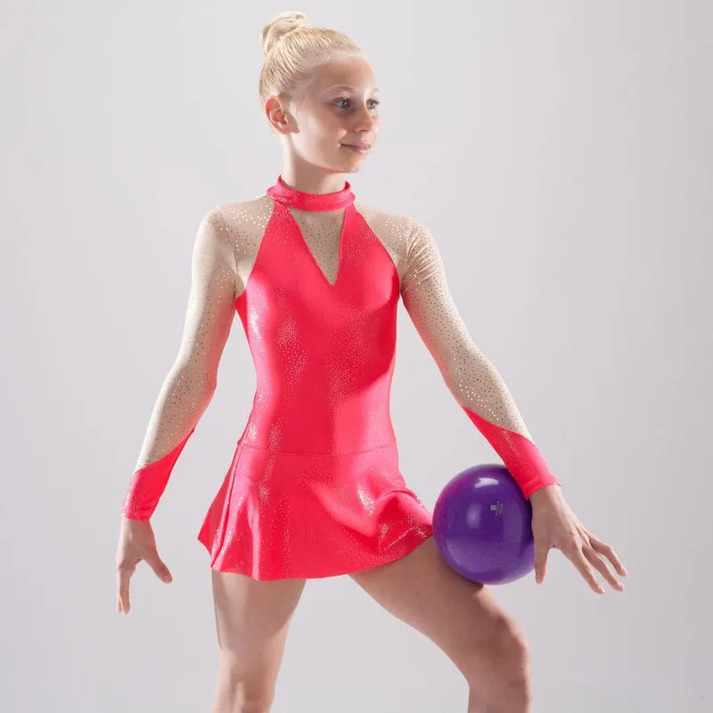 Collant-saia ginástica rítmica GRJML 900 F SKIRT LEOTARD FCP, XS