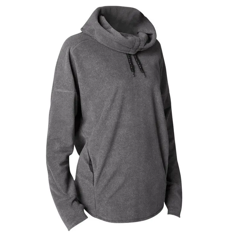 BLUSA FEMININA YOGA ECOLÓGICA - POLIÉSTER RECICLADO Casaco Feminino de Yoga, cinza, PP