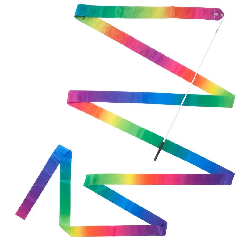 Fita Infantil de Ginástica Rítmica 6m Arco Íris Domyos Colorida - UNICO