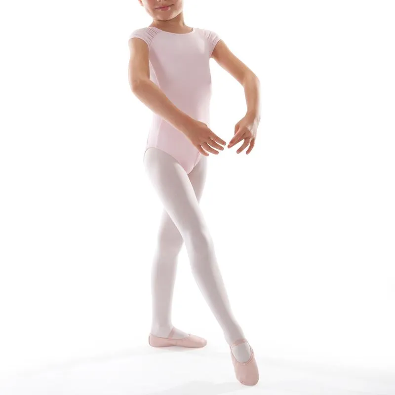 Collant de Ballet com Manga Infantil 100 Rosa Domyos, 4 Anos