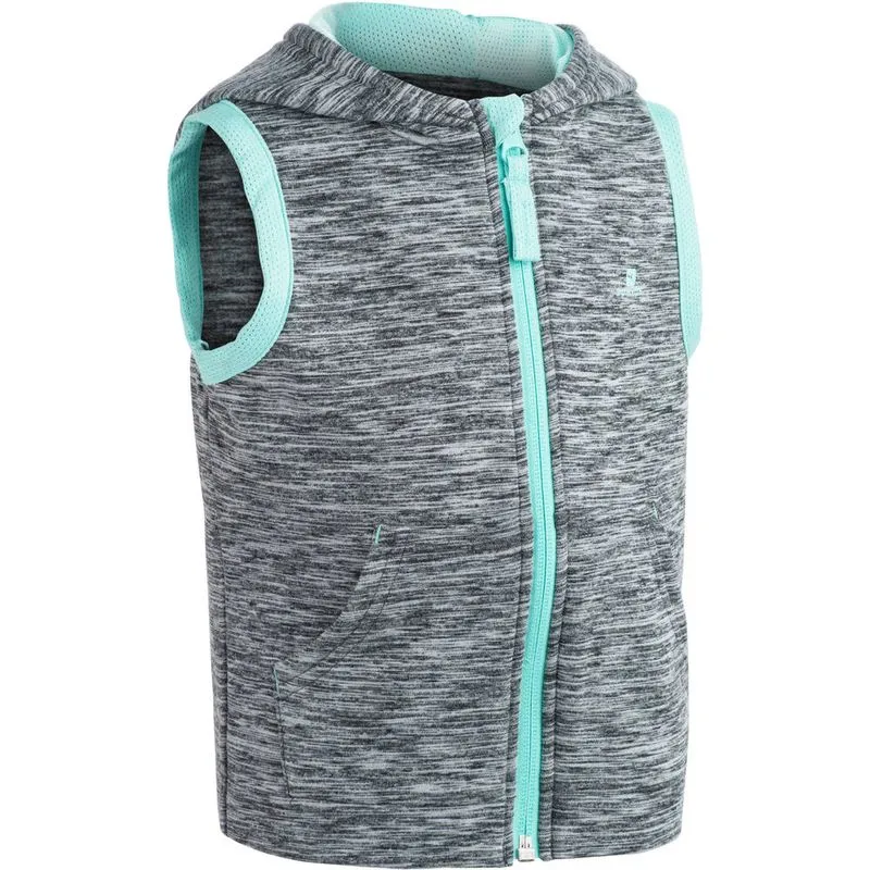Colete de bebê para Ginástica Domyos JACKET+ NRJ SLS BB HTHRD GREY, 4 YEARS