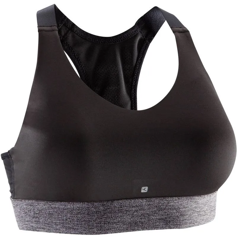 Top Cardio Training Feminino 500 Domyos Preto ENERGY+ BRA BLACK, XL
