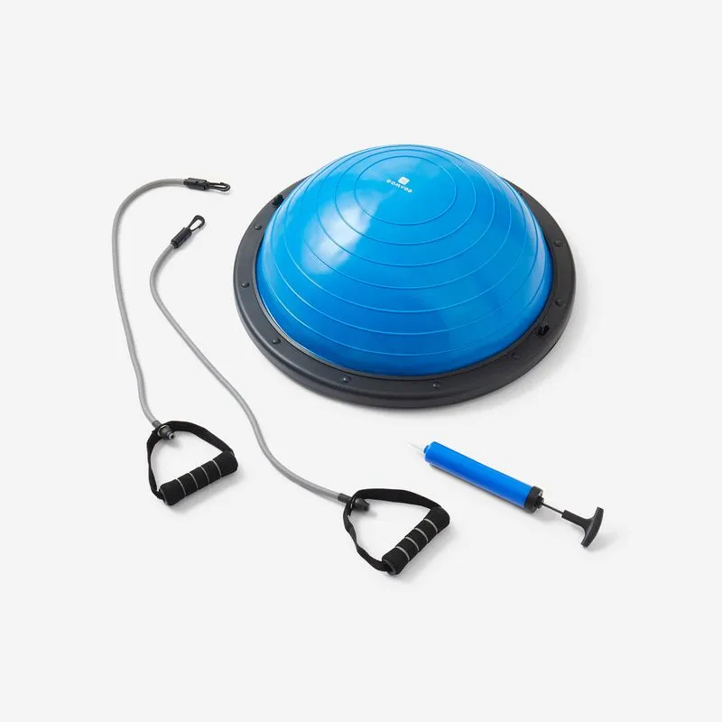 ESTAÇÃO DE EQUILÍBRIO REVERSÍVEL DE GINÁSTICA E PILATES COM ELÁSTICO 900 AZUL, No Size