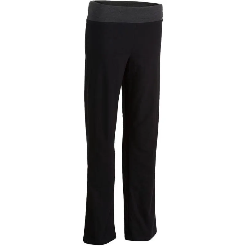 Calça em Algodão Biológico Feminina de Yoga SOFT YOGA W PANT BLACK GREY, W38 L31
