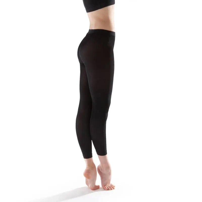 Meia-Calça de Ballet Domyos Tight lycra black without foot, age 4/6 8-10 ANOS