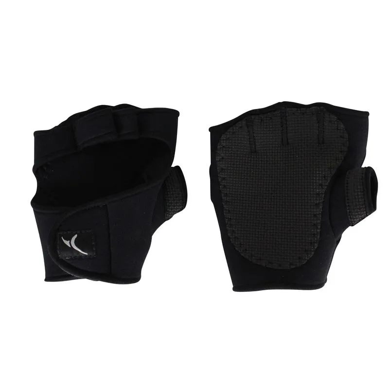 Luva de Musculação Neoprene Domyos Preta, LUVA M (21,5 ATÉ 22,1CM)
