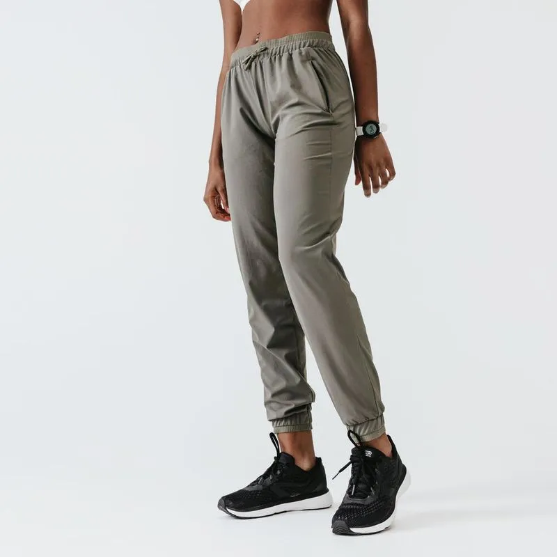 Calça Feminina de Corrida Run Dry Kalenji Cinza Calça de corrida Feminina Run Dry, cinza, 3G
