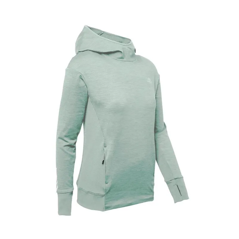 Jaqueta Feminina de Corrida Warm Kalenji Verde - verde-claro - 34