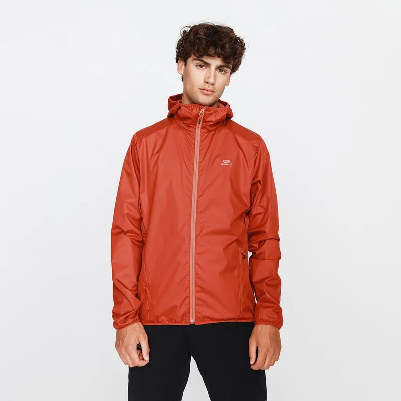 Jaqueta Masculina Corta-vento de Corrida Run Rain Breath Jaqueta de corrida masculina impermeável Run Rain, vermelho, G
