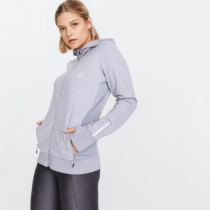 Jaqueta de corrida Feminina Run Warm Cinza Jaqueta de corrida Feminina Run Warm, cinza, 36