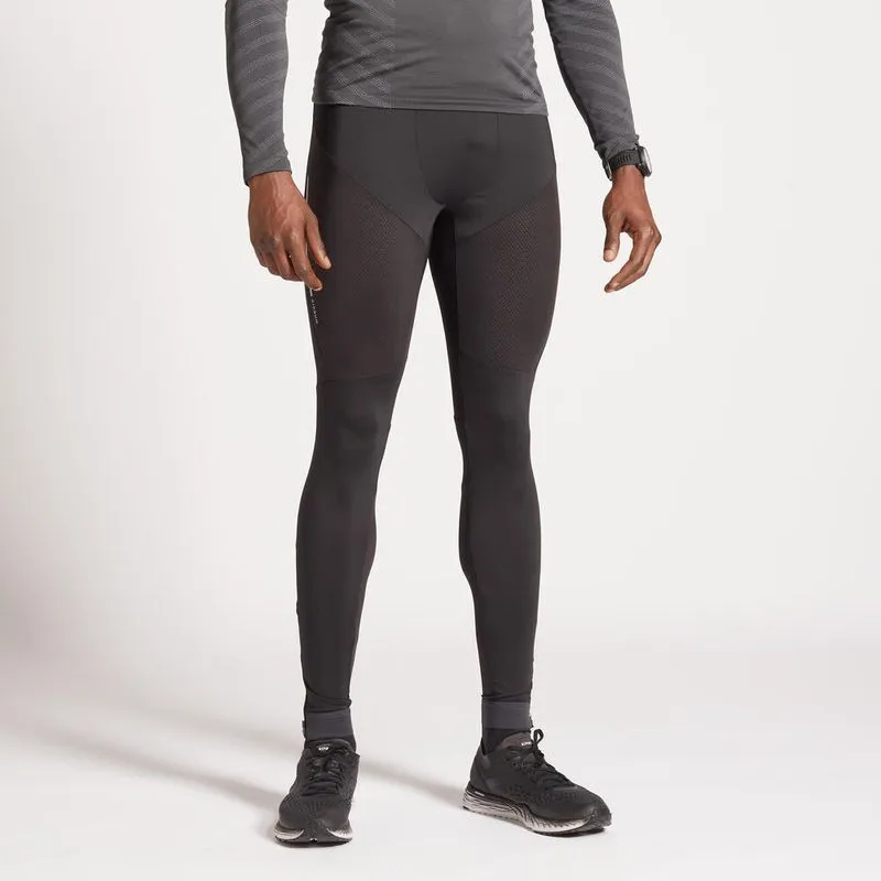Calça masculina de corrida Kiprun Dry Kiprun longtight dry blac, xl / w37 l34. P