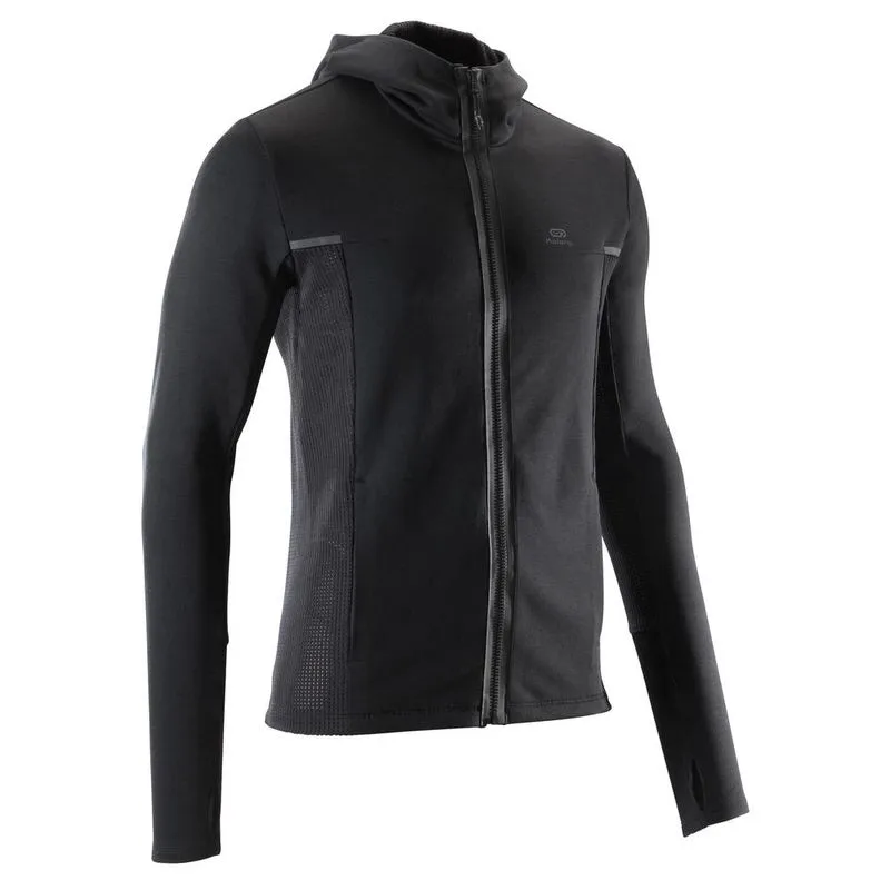 Blusa masculina de corrida Run Warm Plus JACKET RUN WARMPLUS M BLACK, S