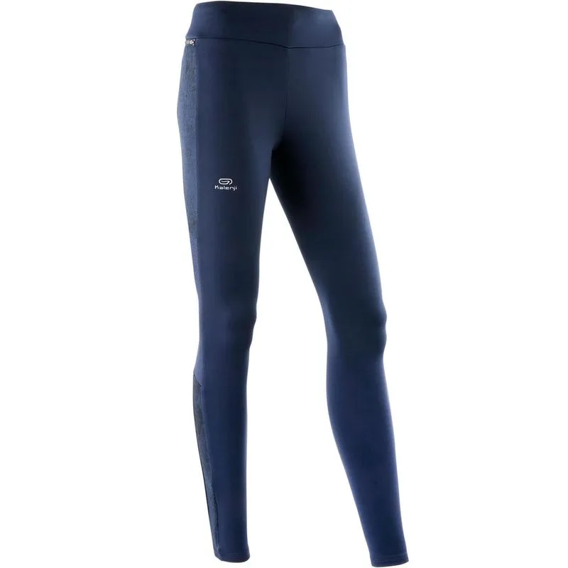 Legging feminina de corrida Run Warm Plus Azul-escuro CLÇ RUN WARM PLUS AZUL PP