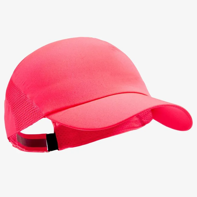 Boné de Corrida Kalenji Rosa-coral-neon WOMAN RUN CAP ADJUST PINK, 54-58CM