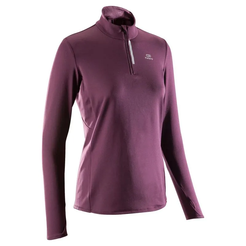 Blusa feminina de corrida Run Warm Roxo BLUSA RUN WARM ROXO 38