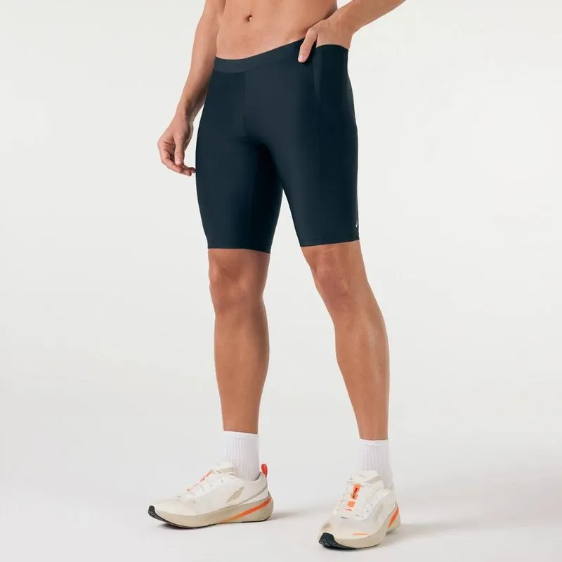 Short Masculino de Corrida Mid Tight Pocket Proteção UV50+ Kiprun Preto - M