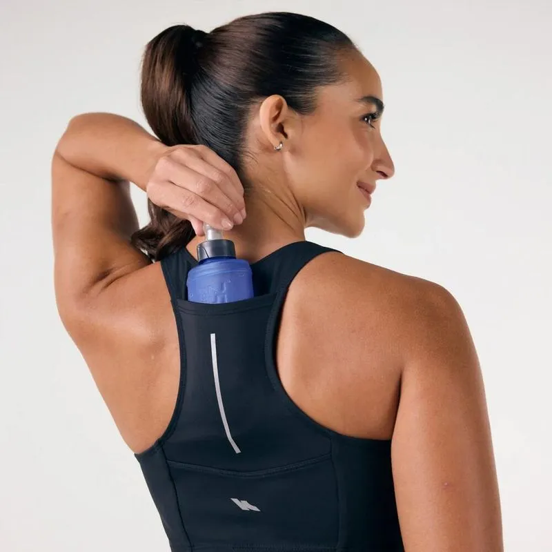Top Feminino de Corrida 2 Bolsos Kiprun Preto - 3G