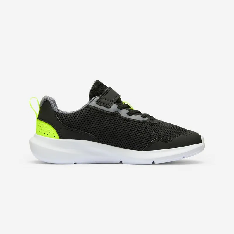 Tênis Infantil Esportivo Leve e Respirável com Velcro Play Sporty Decathlon Preto, 35 BR