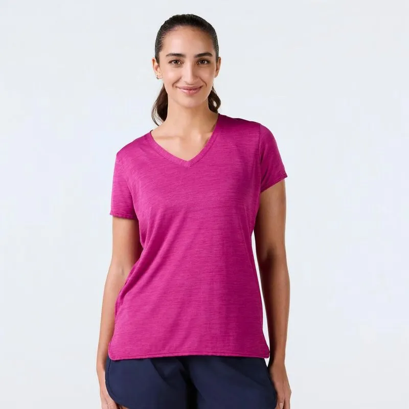 Camiseta Feminina de Treino Domyos roxa Magenta, P