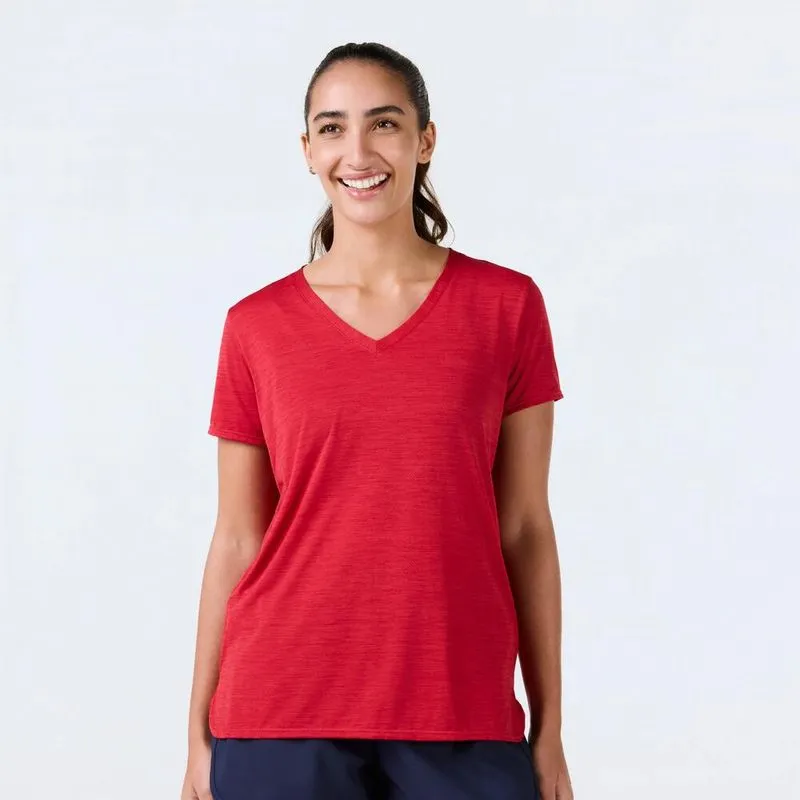Camiseta Feminina de Treino Domyos Vermelha - GG