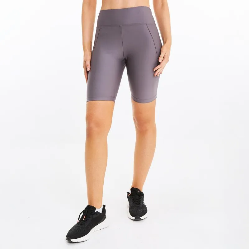 Short Feminino de Ginástica Slim Domyos Cinza, 3G